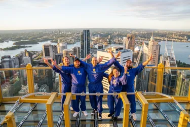 Bondi Ink SKYWALK L R Zachary Spiros Aiden Prince Christopher Moit Cristina Martinez Aaron Prego ARMS UP